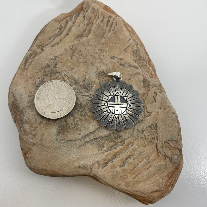 Sunface and Spirit Feathers Pendant, by Ronald Wadsworth