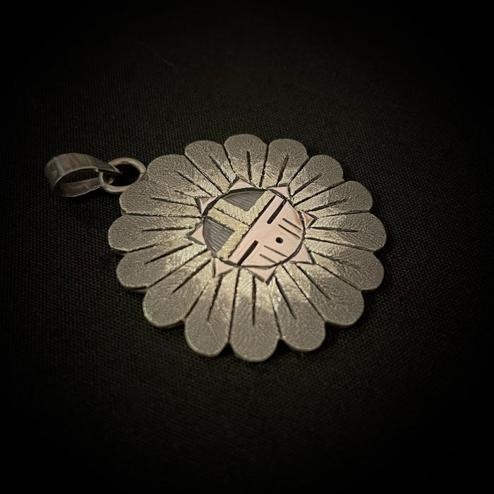 Sunface and Spirit Feathers Pendant, by Ronald Wadsworth