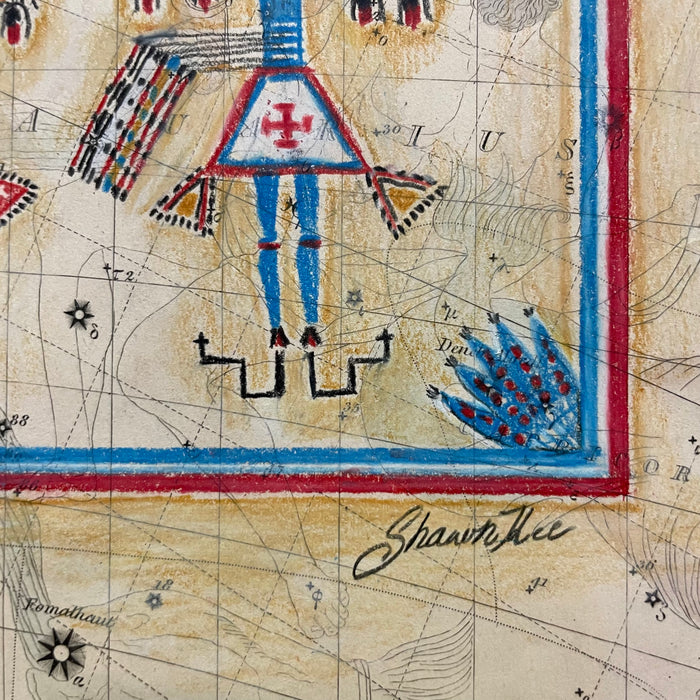 Diné Universe,1846 Celestial Map, by Shawn Kee, Navajo