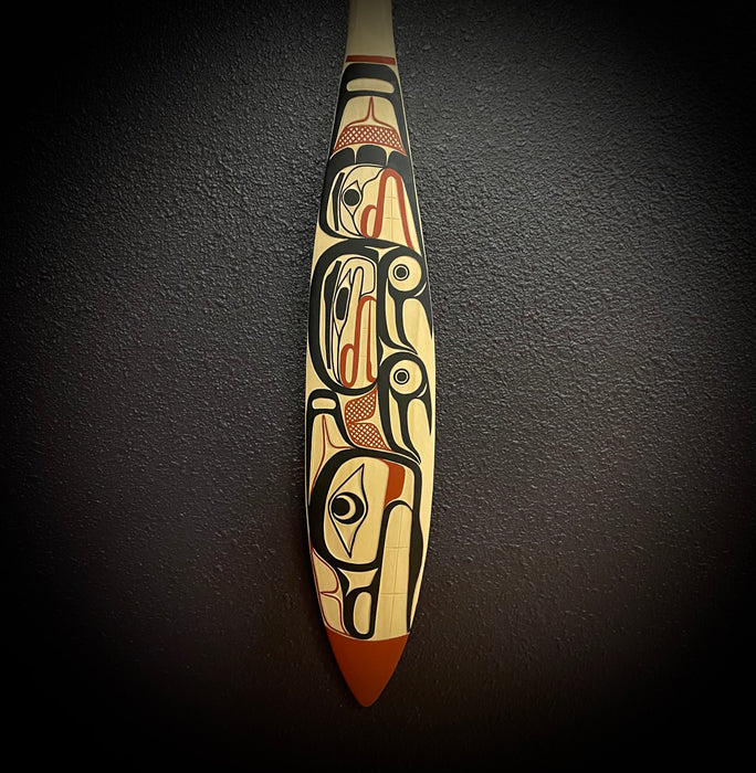 Raven and Stars Paddle, by David A. Boxley