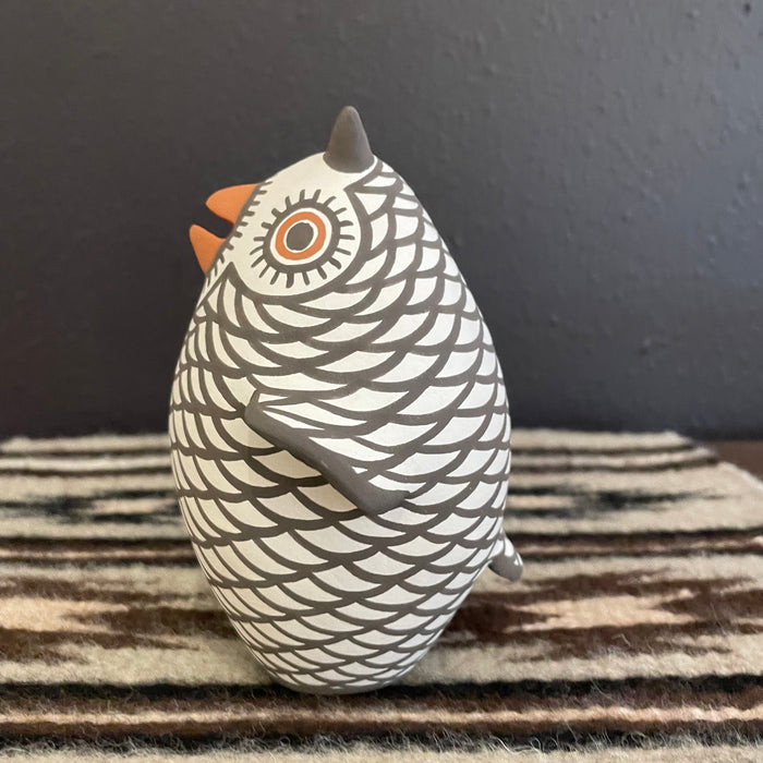 Zuni Pottery Owl Figurine, by Carlos Laate