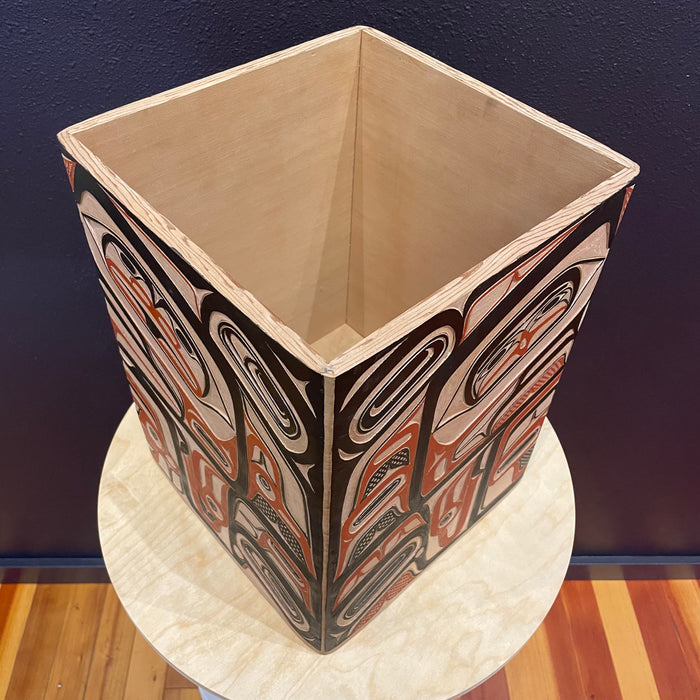 Eagle and Bear Traditional Bentwood Box, by David A. Boxley