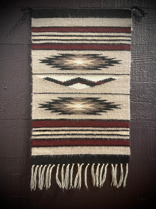 Chinle Pattern Small Navajo Rug, by Atsii' Nineez (Long Hair)