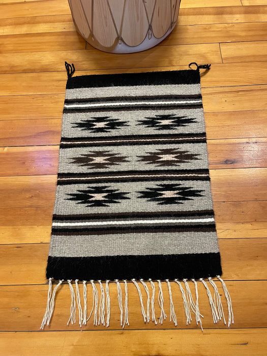 Chinle Pattern Small Navajo Rug, by Atsii' Nineez (Long Hair)