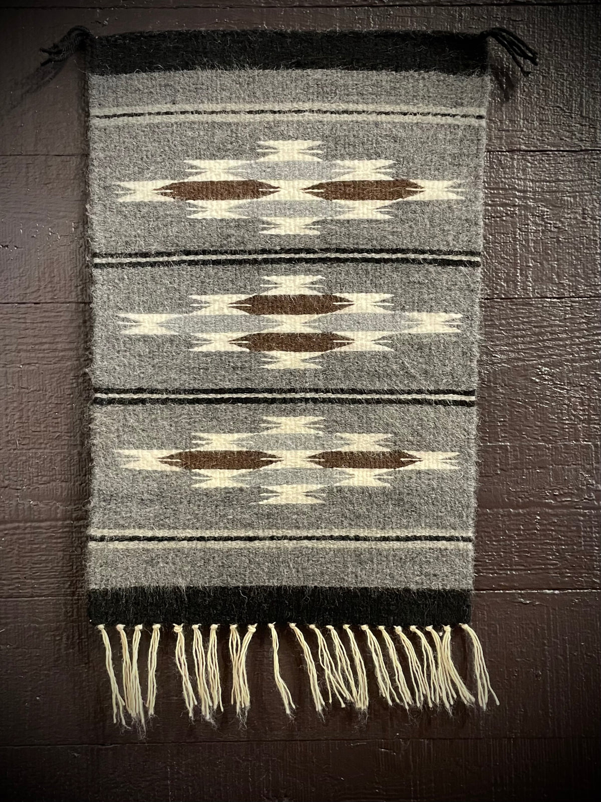 Chinle Pattern Small Navajo Rug, by Atsii' Nineez (Long Hair) Raven