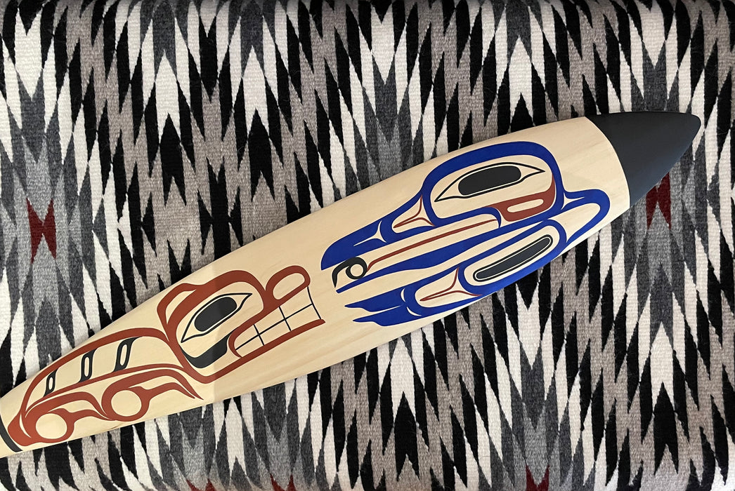 Wolf Clan Paddle, by David A. Boxley