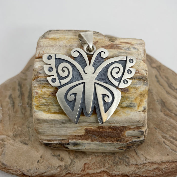 Hopi Butterfly Pendant, by Trinidad (Trini) Lucas