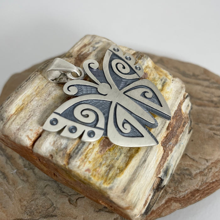 Hopi Butterfly Pendant, by Trinidad (Trini) Lucas