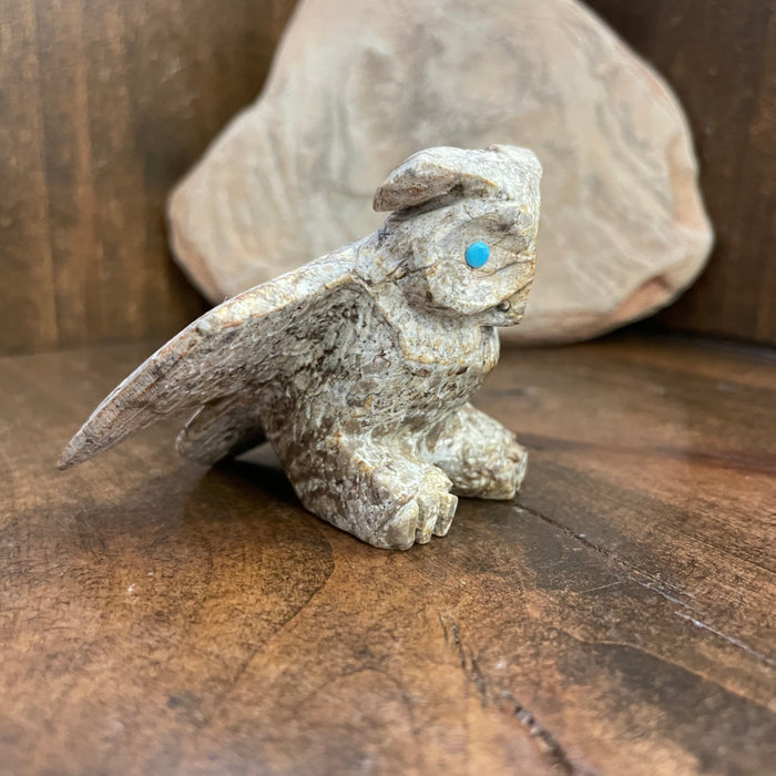Found Stone Conglomerate Rock Zuni Owl, by Michael Coble