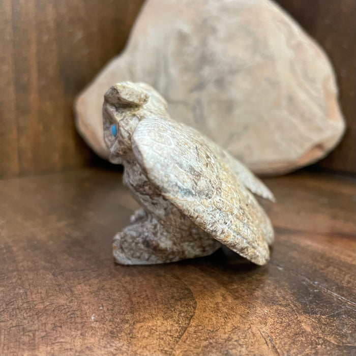 Found Stone Conglomerate Rock Zuni Owl, by Michael Coble