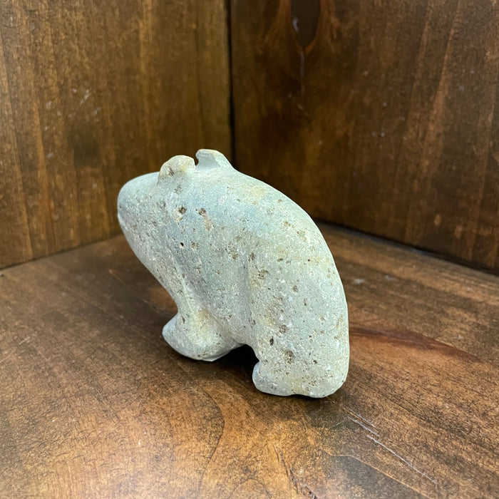 Leaper Frog Stone Carving, by Salvador Romero