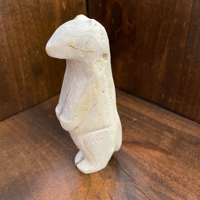 Weasel Stone Carving Fetish, by Salvador Romero