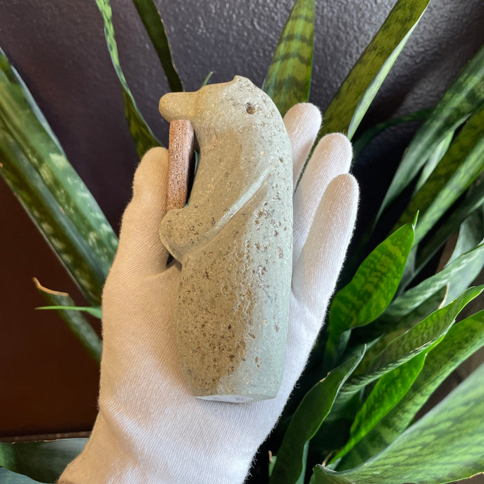 Offering Heart Bear Stone Carving Fetish, by Salvador Romero
