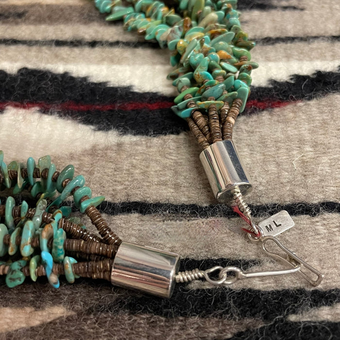 Eight Strands Kingman Turquoise Necklace, by Marie Lee