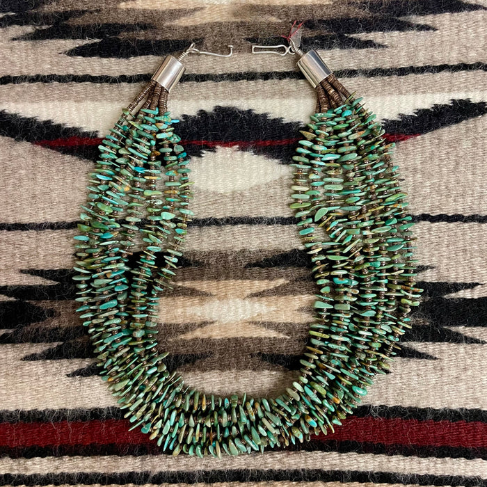 Eight Strands Kingman Turquoise Necklace, by Marie Lee