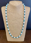 Navajo Pearls and Turquoise Necklace, by Marie Lee, Navajo