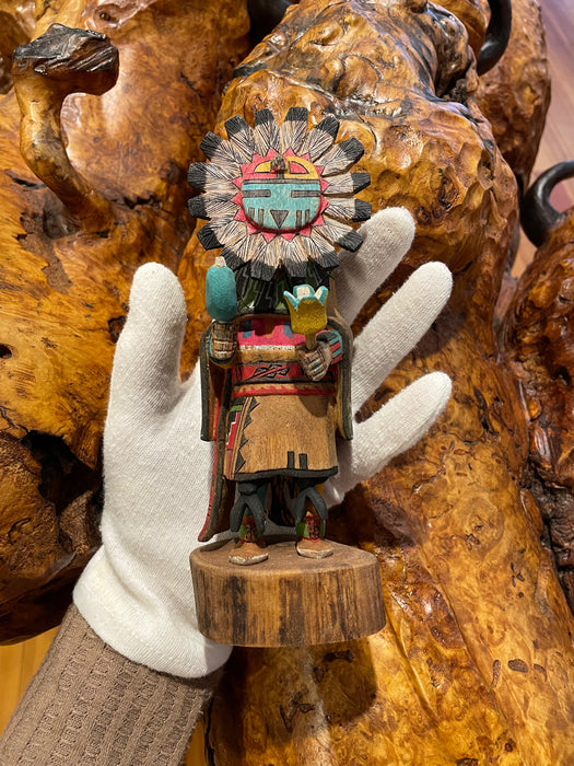 Sun Face (Dawa) Kachina Doll, by Wilfred Kaye,