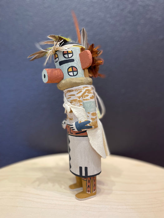 Ray Lalo Cactus Flower Kachina Doll at Raven Makes Gallery