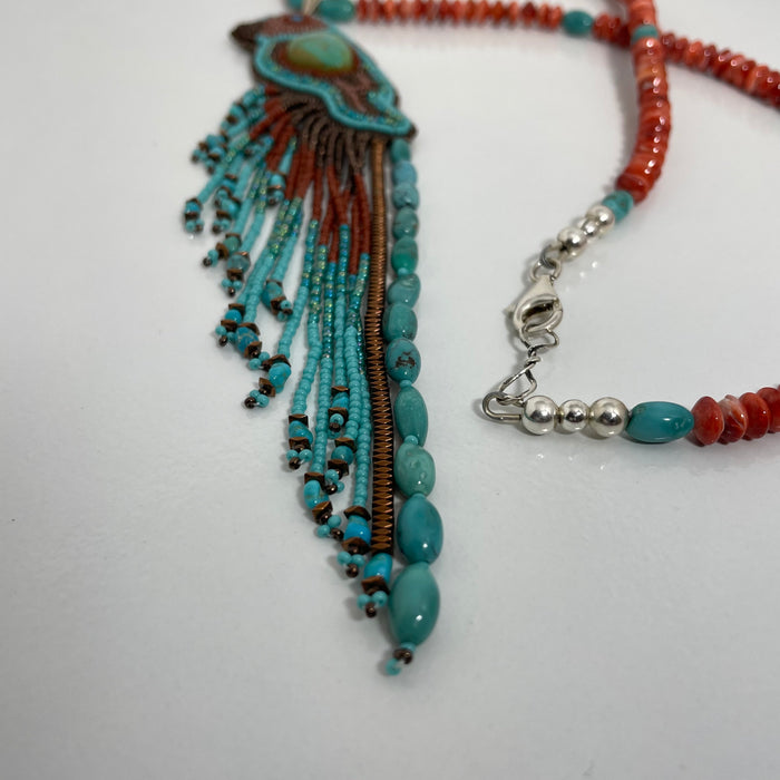 Beaded Eagle Necklace, by Jovanna Poblano