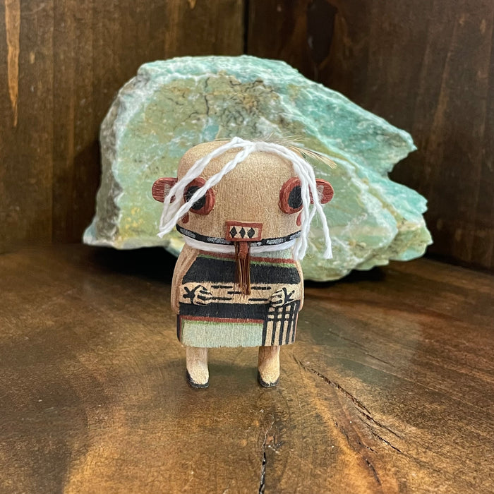 Miniature Kachina Doll Owl, by Kevin Quanimptewa