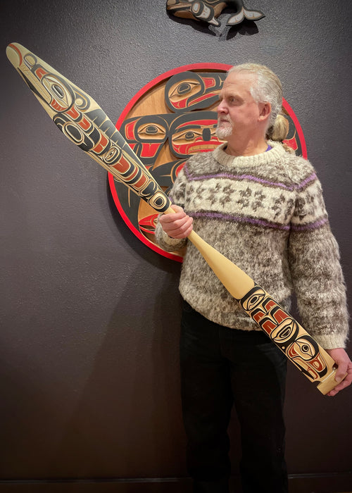 Sea Serpent and Raven Paddle, by Kolten Khasalus Grant