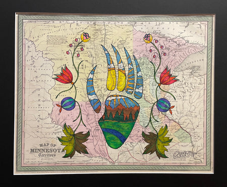 Bear Medicine Native Art Map