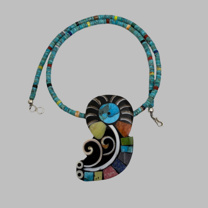 Mysterious Being Necklace, by Mary L. Tafoya