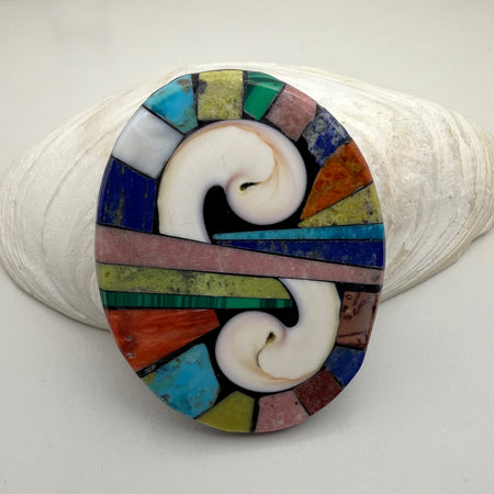 Mary Tafoya Kewa Brooch Jewelry
