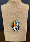 Mary Tafoya Pendant Abstract Inlay