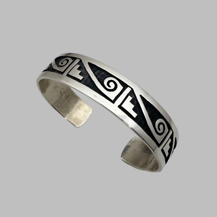 Hopi Silver Bracelet, by Steward Dacawyma