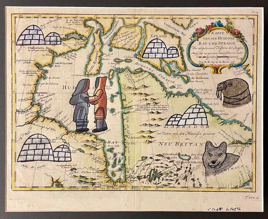Our Place in the World, 1757 Hudson Bay Region map, Pauojoungie Saggiak, Inuit
