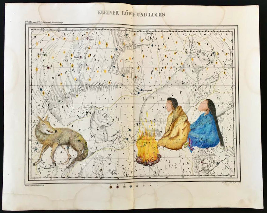 Story Time, 1835 Celestial Map, by Winnona Garrison, Owens Valley Paiute, Shoshone, Miwok