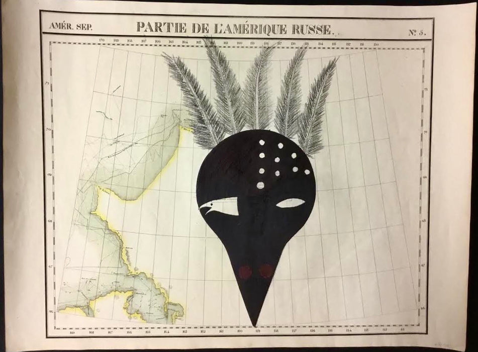 Grandfather's Story of the Raven Shaman, 1825 Map of NW Alaska, Mark Tetpon, Inupiat