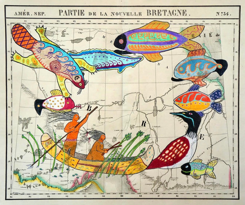 Ojibwe Izhitwaawin (Our Culture), 1827 Map, by Gordon Coons