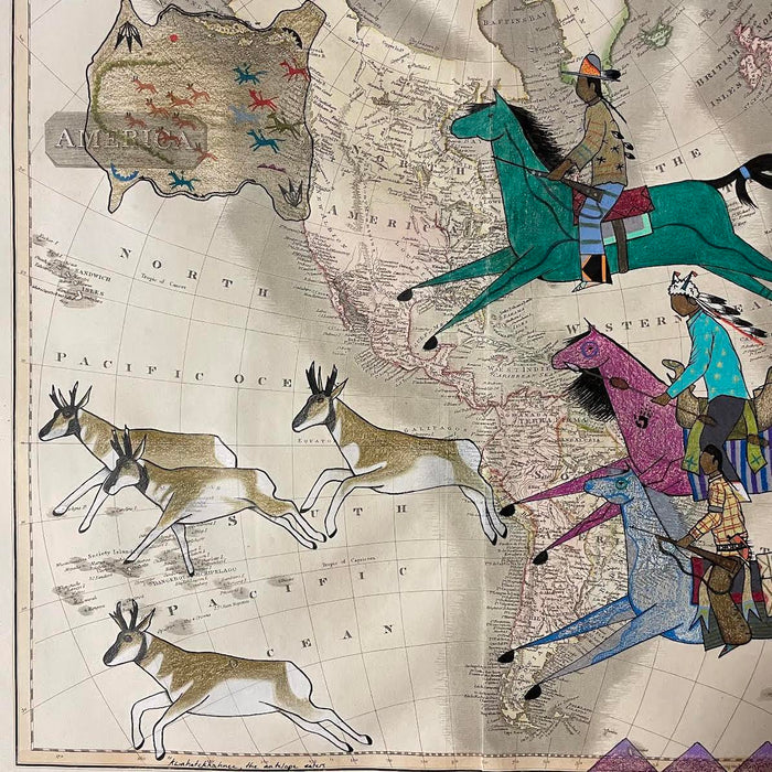Kwahatckkahnce (The Antelope Eaters), 1813 Map, by Myles Crouch