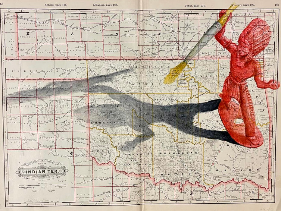 Clyde on the Move in Indian Territory #2, 1888 Indian Territory Map, by Bobby C. Martin
