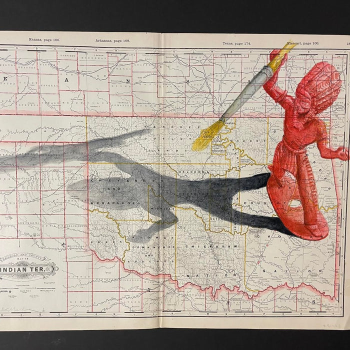 Clyde on the Move in Indian Territory #2, 1888 Indian Territory Map, by Bobby C. Martin