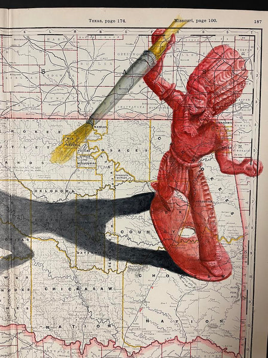 Clyde on the Move in Indian Territory #2, 1888 Indian Territory Map, by Bobby C. Martin
