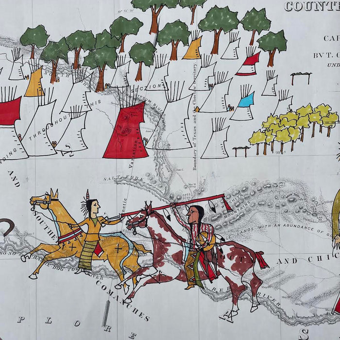 Battle of Wolf Creek, 1852 Map, by George Curtis Levi