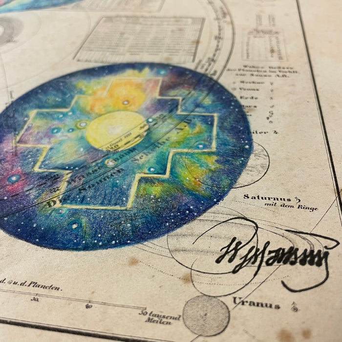Anti Tuta Hanaq Pacha, 1853 Celestial Map, by Willian Mamani Loayza