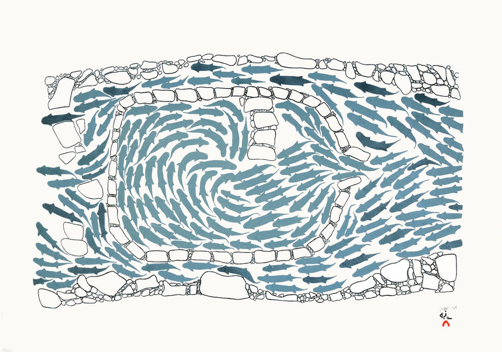 Saputiit (Handmade Fish Weir), by Simeonie Teevee