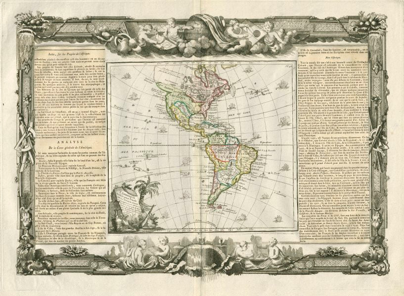 Defenders Amérique, 1771 Western Hemisphere Map, by Joe Pulliam
