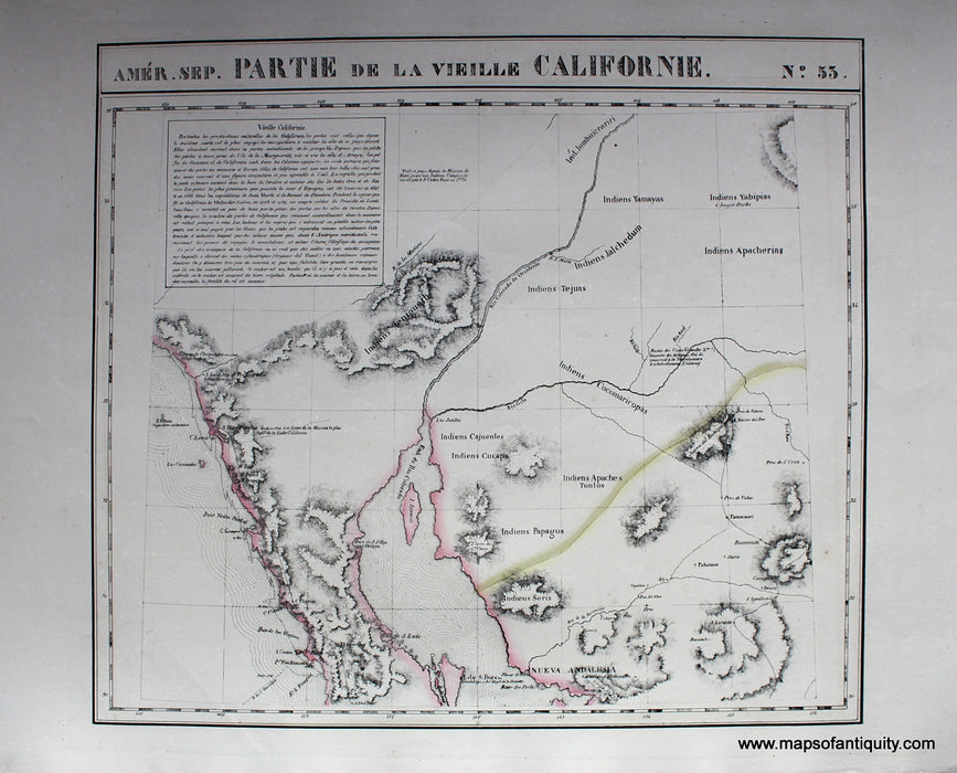 Tohono O'Odham Basket Dance, 1825 Map, by Michael Chiago Sr.