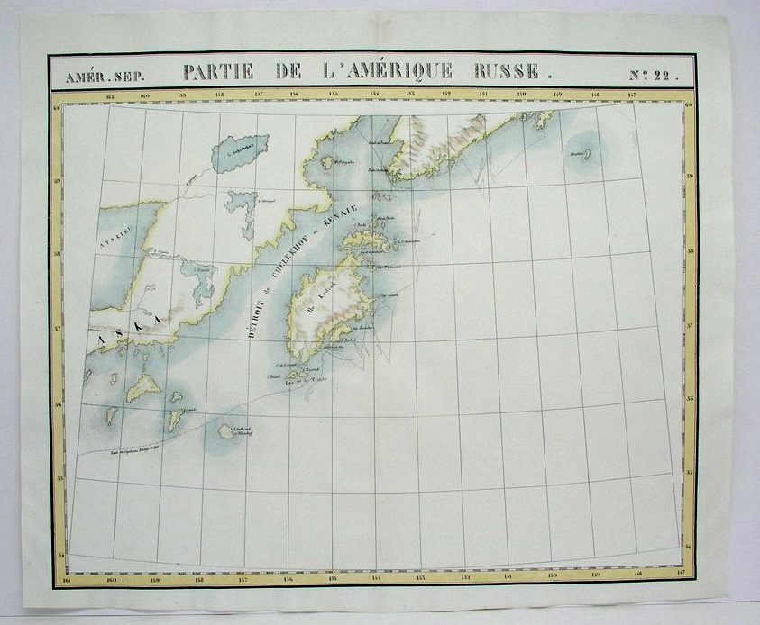 Hunters, Whales and Otters, 1827 Map of South-Central Alaska, Heather Johnston, Alutiiq