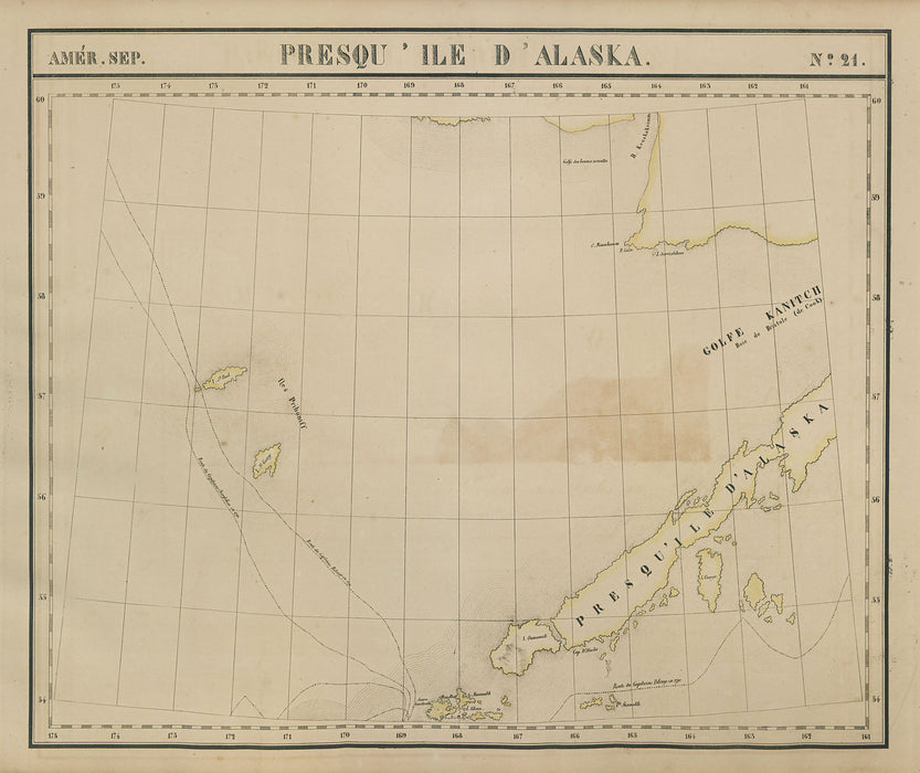 Bounty of the Sea, 1827 Map of SW Alaska, Heather Johnston, Alutiiq