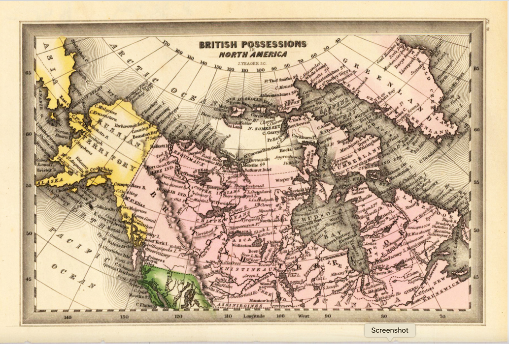 Mi'kmaq Hummingbird, 1832 Canada Miniature Map, Loretta Gould, Mi'kmaq