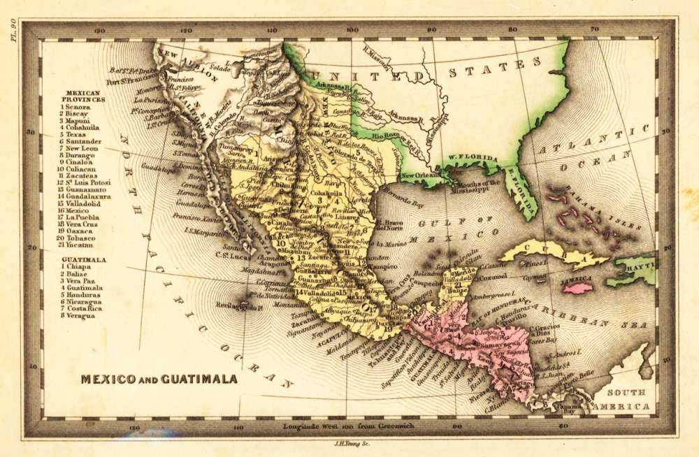 The Long Departure, 1832 Mexico Map, Guillermo Chavez Rosette