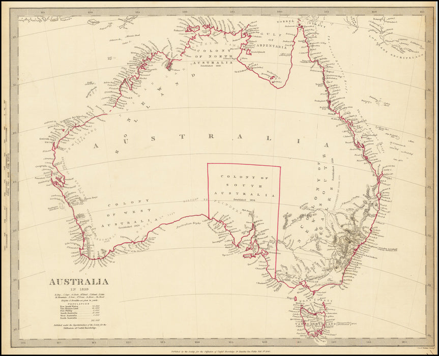 Decolonizing the Map, 1840 Map, by Tommy Pau