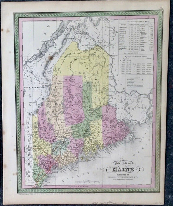 Courage Begins, 1850 Map, by Loretta Gould