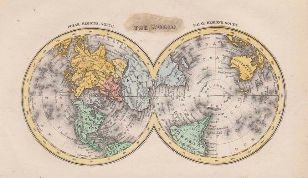 Iqallut (Many Salmon), 1850 World Map, by Heather Johnston